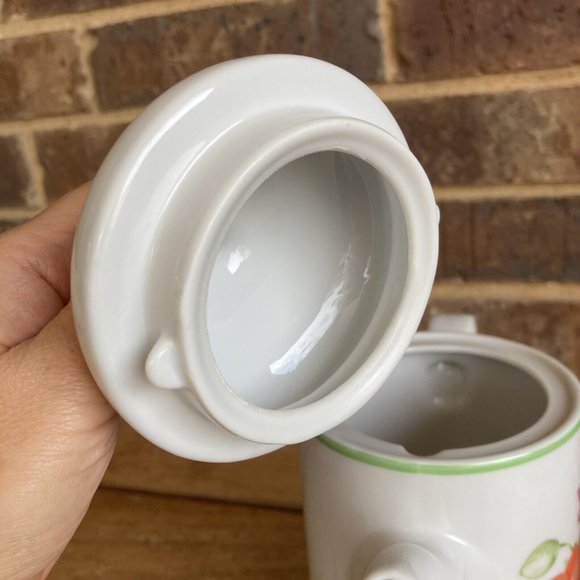 VTG Norleans Japan Poppies Chocolate Pot Teapot Spring Floral - Picture 6 of 11